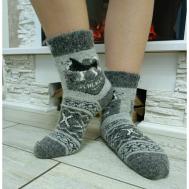 Мужские носки , 1 пара, 5 уп., классические, размер 40/41/42/, серый Рассказовские носки