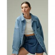 Юбка-шорты  джинсовая, мини, размер XXS, синий Anna Pekun