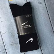 Носки  унисекс , 3 пары, высокие, размер 42/46 EU, черный Nike