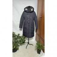 куртка  зимняя, силуэт прилегающий, водонепроницаемая, ветрозащитная, размер 56, синий Россия