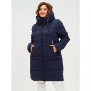 куртка   женская пуховик зимний, размер 60, синий LINA REY