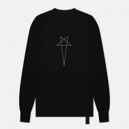 Лонгслив  luxor level t pentagram logo, хлопок, размер xl, черный Rick Owens