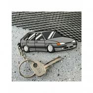 Брелок  для ключей, LADA, BMW, HONDA, TOYOTA / , гладкая фактура, LADA (ВАЗ), серый Resource Stickers