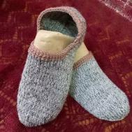 Женские носки  укороченные, размер 38/40, серый Орчанка
