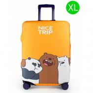 Чехол для чемодана , полиэстер, размер XL, оранжевый Ledcube