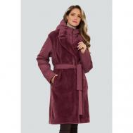 Пальто  , размер 42, бордовый D`imma Fashion Studio