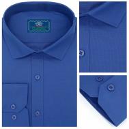Рубашка , размер 2XL, синий m.b.a.LIGA
