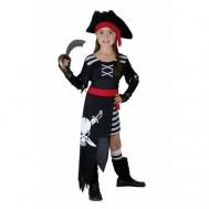 Карнавальный костюм "Пиратка" (комбинезон, шляпа, нарукавники), размер S/110-120 см Сима-ленд