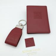 Обложка для паспорта , натуральная кожа, бордовый William Morris
