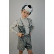 Карнавальный плюшевый костюм "Волк" для детей от 4 до 7 лет Карнавалия