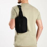Рюкзак  слинг Wherever, текстиль, черный Leastat
