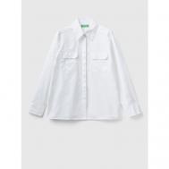 Рубашка  , размер L, белый United Colors of Benetton