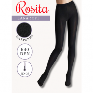 Колготки   Lana Soft, 640 den, размер 5, черный ROSITA