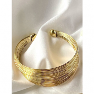 Жесткий браслет , 1 шт., размер one size, золотой MariArsi