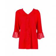Блуза  , размер 50, красный Seeyou