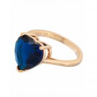 Кольцо помолвочное , шпинель, размер 19, темно-синий Lotus Jewelry