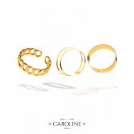 Кольцо , безразмерное, серебряный CAROLINE JEWELRY