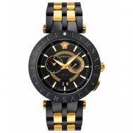 Наручные часы  Мужской хронограф 1011722554, золотой, черный Versace