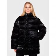 Куртка  , размер 44, черный Patrizia Pepe