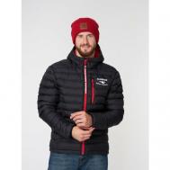 куртка  демисезонная, силуэт прямой, ветрозащитная, водонепроницаемая, размер 54-56, красный, черный Alaskan