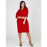 Платье , размер 56, красный IvCapriz