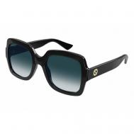 Солнцезащитные очки , бабочка, оправа: пластик, градиентные, для женщин, черный Gucci