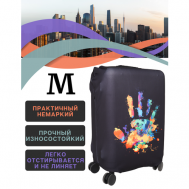 Чехол для чемодана  Cover1handM, полиэстер, размер M, мультиколор, черный Your Way