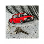 Брелок  для ключей, LADA, BMW, HONDA, TOYOTA / , гладкая фактура, LADA (ВАЗ), красный Resource Stickers