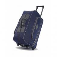 Сумка дорожная тележка для багажа  sh/051син, 49 л, 26х37х51 см, плечевой ремень, с увеличением объема, синий SHANT MOSCOW