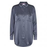 Блуза  , размер 40, серый NUMPH