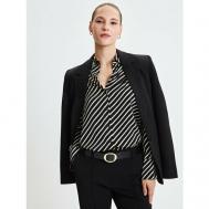 Блуза  , повседневный стиль, размер S (RU 44)/170, черный ZARINA