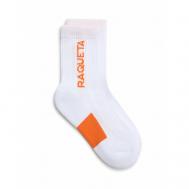Носки , размер 39/41, белый, оранжевый RAQUETAsport