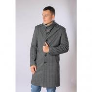 Пальто , размер 52/176, серый Truvor