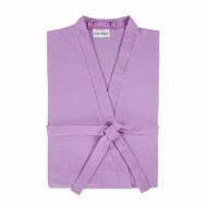 Халат , размер 44-46, фиолетовый Linen Way