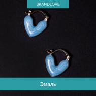 Серьги  Swing, эмаль, голубой BL Jewelry
