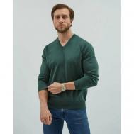 Пуловер , размер L, зеленый MANAFOFF
