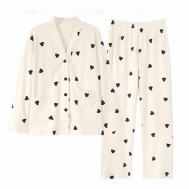 Пижама , размер 42, черный, белый Made&Sold