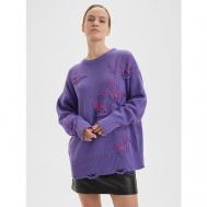 Джемпер , размер 40-48, фиолетовый Kivi Clothing