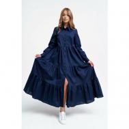 Платье , размер 48//54, синий PLP