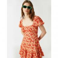 Платье , размер 44, оранжевый Koton