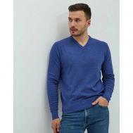 Пуловер , размер XXL, голубой MANAFOFF