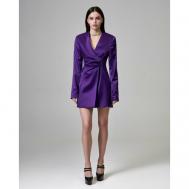 Платье , атлас, подкладка, размер S, фиолетовый Agalisio