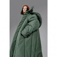 куртка  , демисезон/зима, силуэт прямой, размер S, зеленый ZNWR
