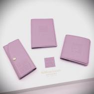 Обложка для паспорта , натуральная кожа, фиолетовый William Morris