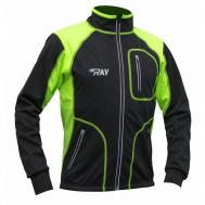 Куртка  STAR, размер 48, черный, зеленый RAY
