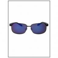 Солнцезащитные очки , прямоугольные, спортивные, с защитой от УФ, зеркальные, поляризационные, для мужчин, синий Champion