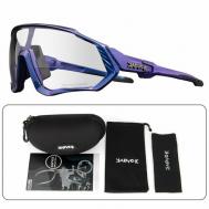 Солнцезащитные очки , спортивные, фотохромные, фиолетовый Kapvoe
