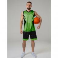 Форма  баскетбольная, майка и шорты, размер 52, зеленый CROSSSPORT