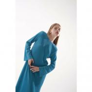 Платье размер 40-44, голубой, бирюзовый CAREC.O