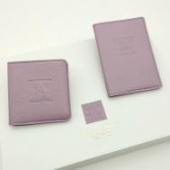 Документница , натуральная кожа, фиолетовый William Morris